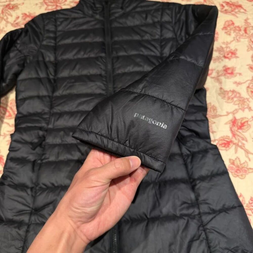 New Patagonia Puffer Down Full Zip Black Winter Gorpcore Parka Jacket - Picture 2 of 7